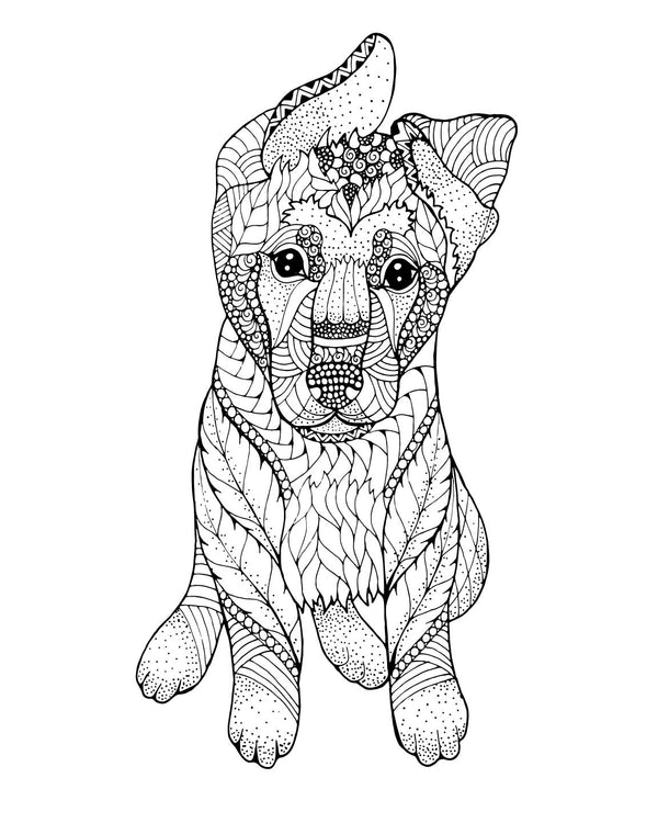 DOG for Coloring Peel & Stick ANI0073