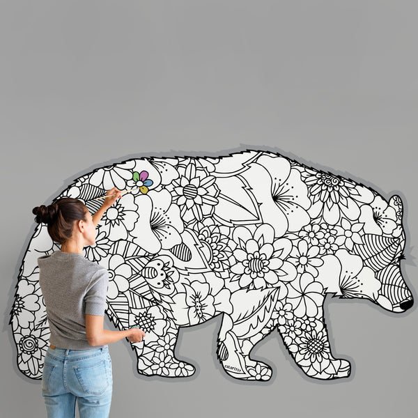 MAMA BEAR for Coloring Peel & Stick ANI0009