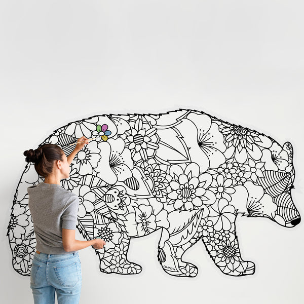 MAMA BEAR for Coloring Peel & Stick ANI0009
