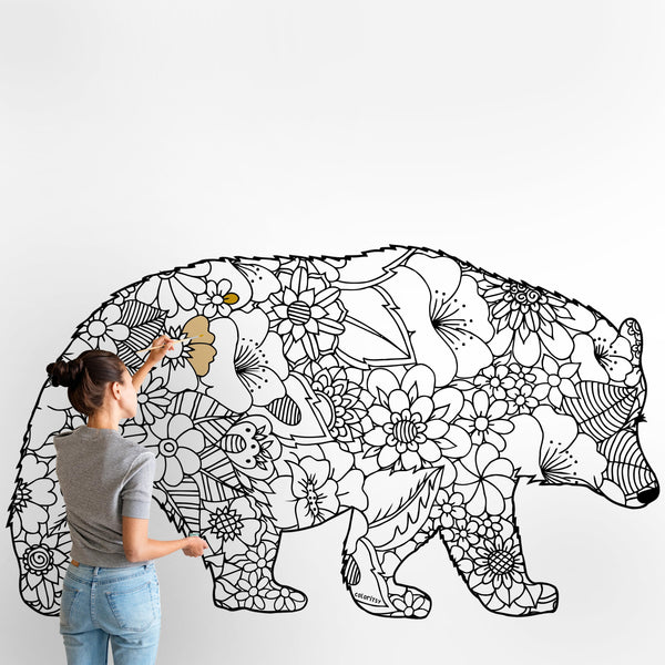 MAMA BEAR for Coloring Peel & Stick ANI0009