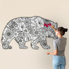 MAMA BEAR for Coloring Peel & Stick ANI0009