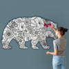 MAMA BEAR for Coloring Peel & Stick ANI0009