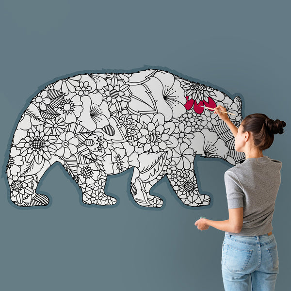 MAMA BEAR for Coloring Peel & Stick ANI0009