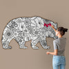 MAMA BEAR for Coloring Peel & Stick ANI0009
