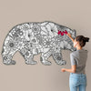 MAMA BEAR for Coloring Peel & Stick ANI0009