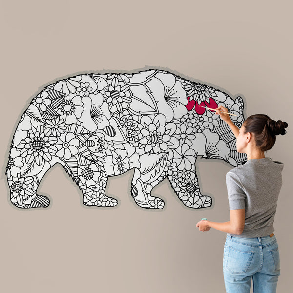 MAMA BEAR for Coloring Peel & Stick ANI0009
