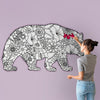 MAMA BEAR for Coloring Peel & Stick ANI0009