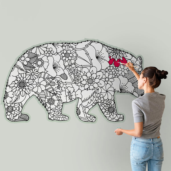 MAMA BEAR for Coloring Peel & Stick ANI0009