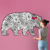 MAMA BEAR for Coloring Peel & Stick ANI0009