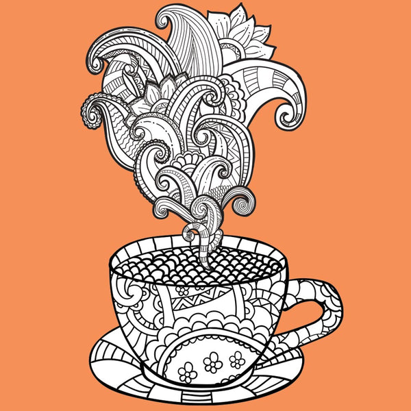 COFFEE TIME Coloring Peel & Stick LIF0003
