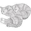 SLEEPY CATS for Coloring Peel & Stick ANI0005