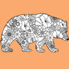 MAMA BEAR for Coloring Peel & Stick ANI0009