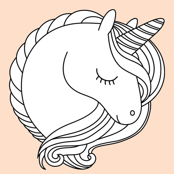 UNICORN Coloring Peel & Stick - COLORITSY