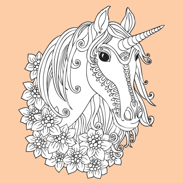 UNICORN Coloring Peel & Stick - COLORITSY