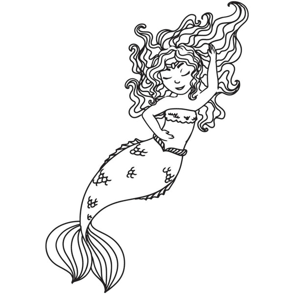 MERMAID for Coloring Peel & Stick FAN0007