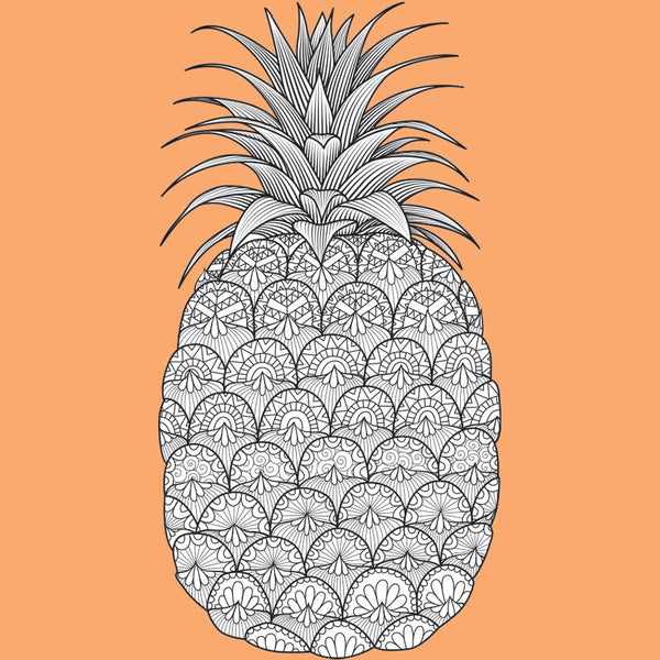 PINEAPPLE for Coloring Peel and Stick LIF0002