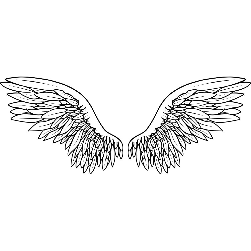 ANGEL WINGS for Coloring Peel & Stick FAN0008