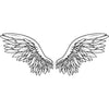 ANGEL WINGS for Coloring Peel & Stick FAN0008
