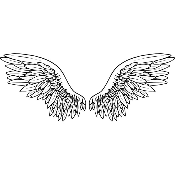 ANGEL WINGS for Coloring Peel & Stick FAN0008