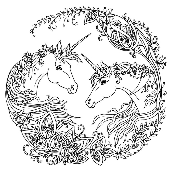 UNICORN for Coloring Peel & Stick FAN0018
