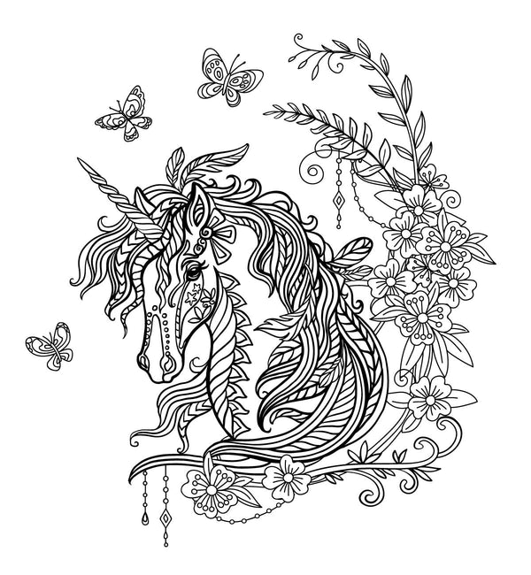 UNICORN for Coloring Peel & Stick FAN0019
