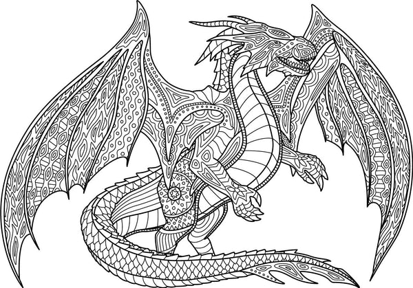 DRAGON for Coloring Peel & Stick FAN0042
