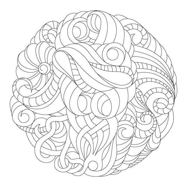 FLOWER SPHERE for Coloring Peel & Stick FLO0011