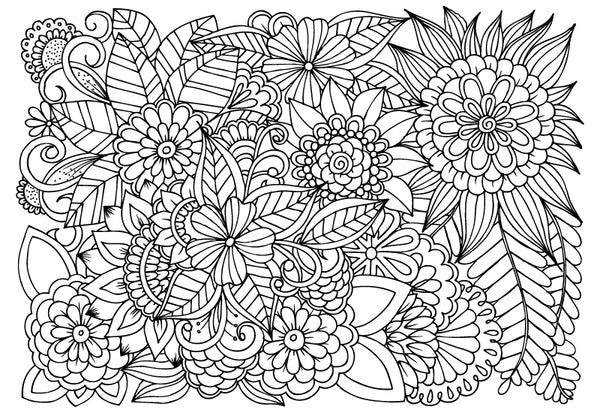 GARDEN for Coloring Peel & Stick FLO0022