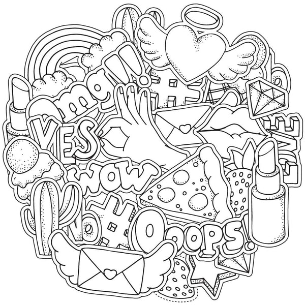 OMG Graffiti for Coloring Peel & Stick GRA0003