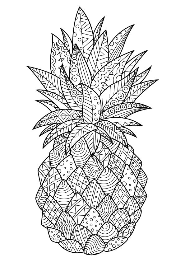 PINEAPPLE for Coloring Peel and Stick LIF0008