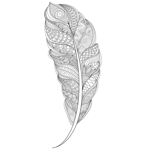 FEATHER for Coloring Peel and Stick LIF0012