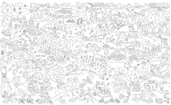 VILLAGE LIFE for Coloring Peel & Stick SCE0028
