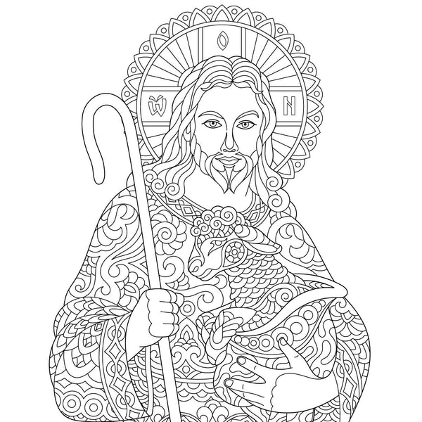 JESUS for Coloring Peel & Stick REL0013