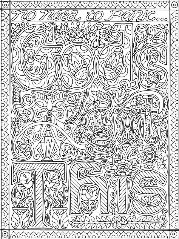 GOD'S GOT THIS for Coloring Peel & Stick REL0014