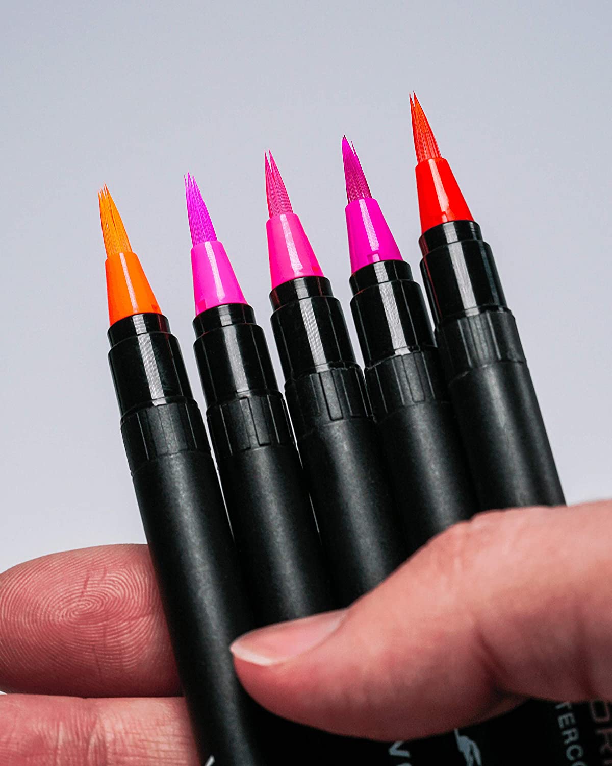 Watercolor Markers 24 count Water based soft flexible brush tip