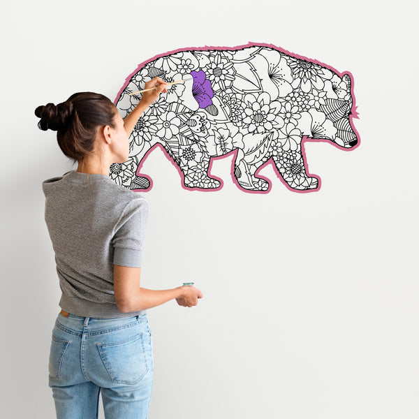 MAMA BEAR for Coloring Peel & Stick ANI0009