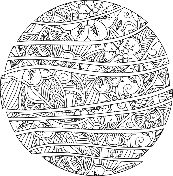 FLOWER SPHERE for Coloring Peel & Stick FLO0004