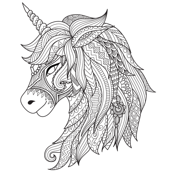 UNICORN for Coloring Peel & Stick FAN0015
