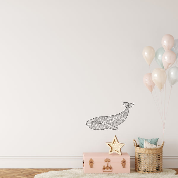 WHALE for Coloring Peel & Stick ANI0010