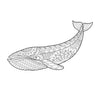WHALE for Coloring Peel & Stick ANI0010