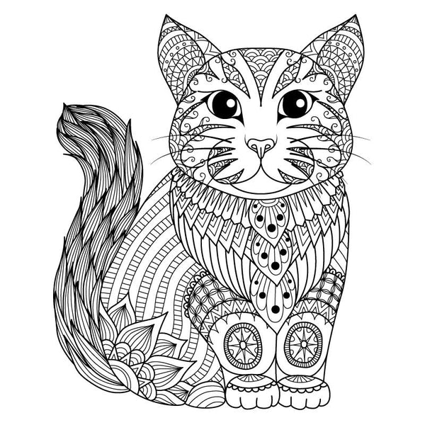 CAT for Coloring Peel & Stick ANI0039