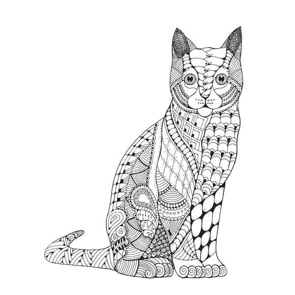 CAT for Coloring Peel & Stick ANI0040