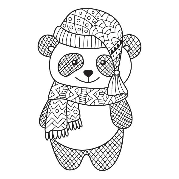 CHILLY PANDA for Coloring Peel & Stick ANI0047