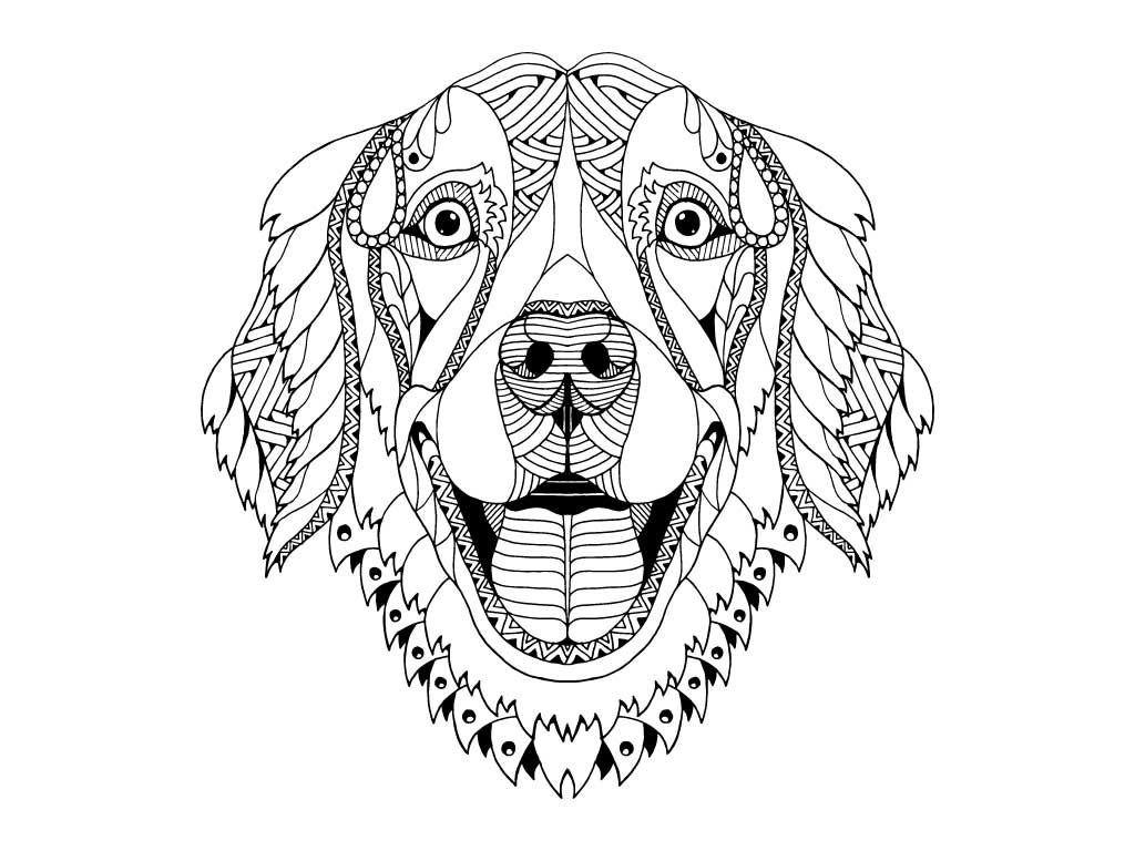 DOG for Coloring Peel & Stick ANI0049