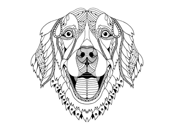 DOG for Coloring Peel & Stick ANI0049