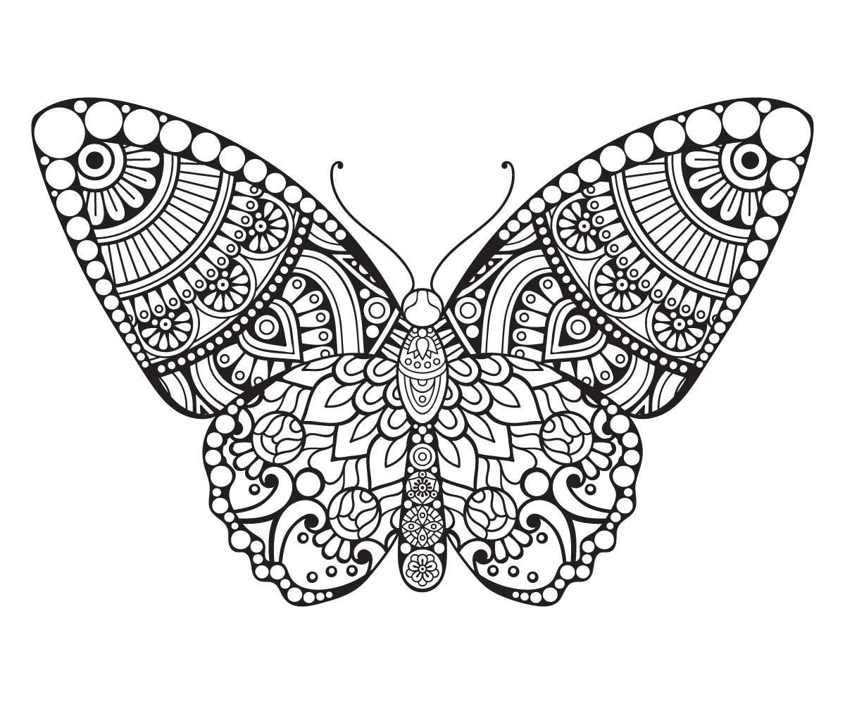 BUTTERFLY for Coloring Peel & Stick ANI0071