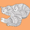 SLEEPY CATS for Coloring Peel & Stick ANI0005