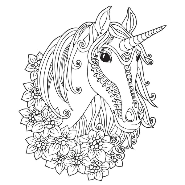 UNICORN Coloring Peel & Stick - COLORITSY