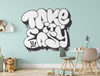 TAKE IT EASY Graffiti for Coloring Peel & Stick GRA0015