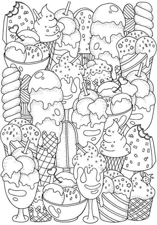 SWEETS for Coloring Peel & Stick LIF0001